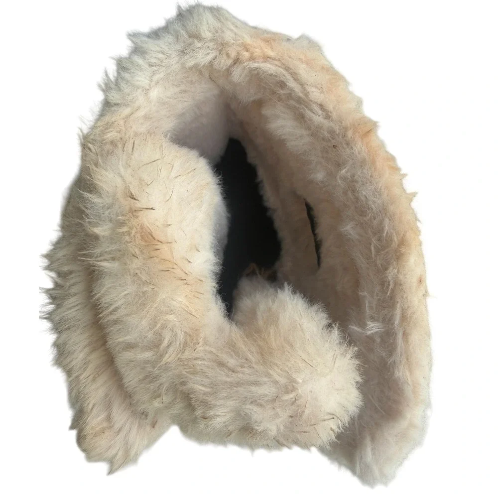 All in Motion Snow Boots Girls 13 Brown GUC Thermolite Faux Fur Winter Boots